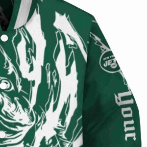 customized new york jets fishing passion green white jacket premium grade