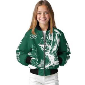 customized new york jets fishing passion green white jacket top rated
