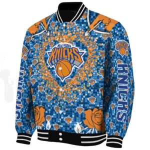customized new york knicks heart explosion blue jacket best selling