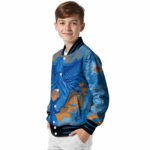 customized new york knicks praying hands blue jacket best selling