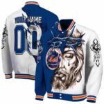 customized new york mets jesus tears blue white jacket best selling