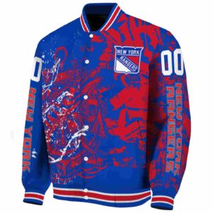 customized new york rangers fishing art blue jacket best selling