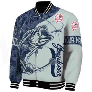 customized new york yankees fishing rod gray jacket best selling