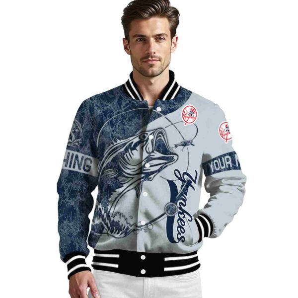 customized new york yankees fishing rod gray jacket high quality