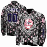 customized new york yankees heart explosion navy jacket best selling