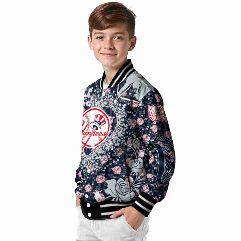 customized new york yankees heart explosion navy jacket trendy