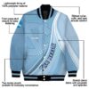 customized north carolina tar heels wave patterns light blue jacket new arrival