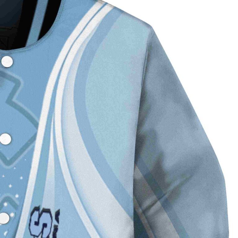 customized north carolina tar heels wave patterns light blue jacket premium grade