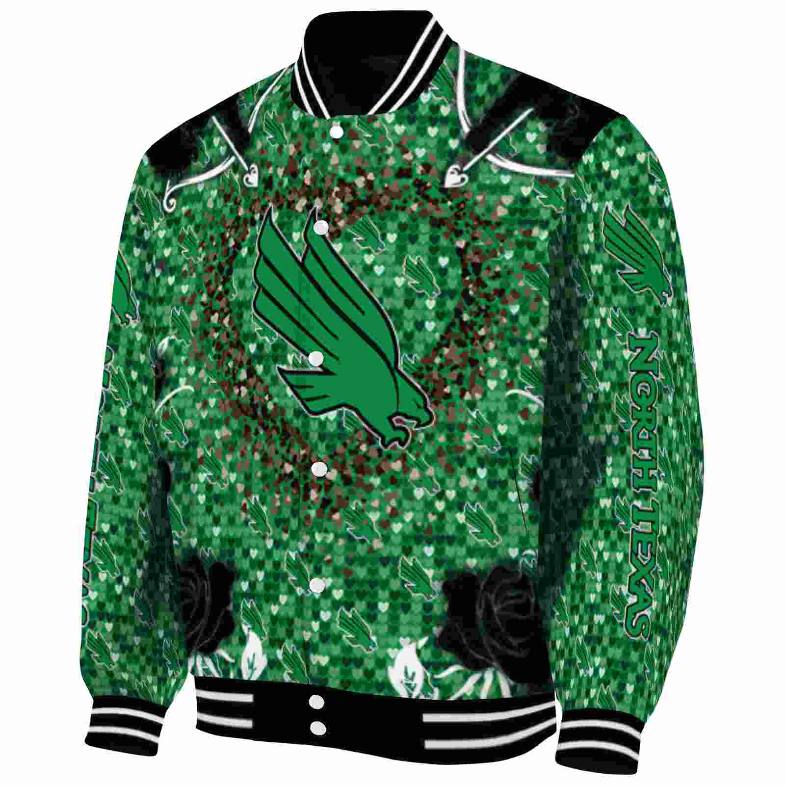 customized north texas mean green heart explosion green jacket best selling customized north texas mean green heart explosion green jacket best selling