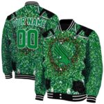 customized north texas mean green heart explosion green jacket best selling