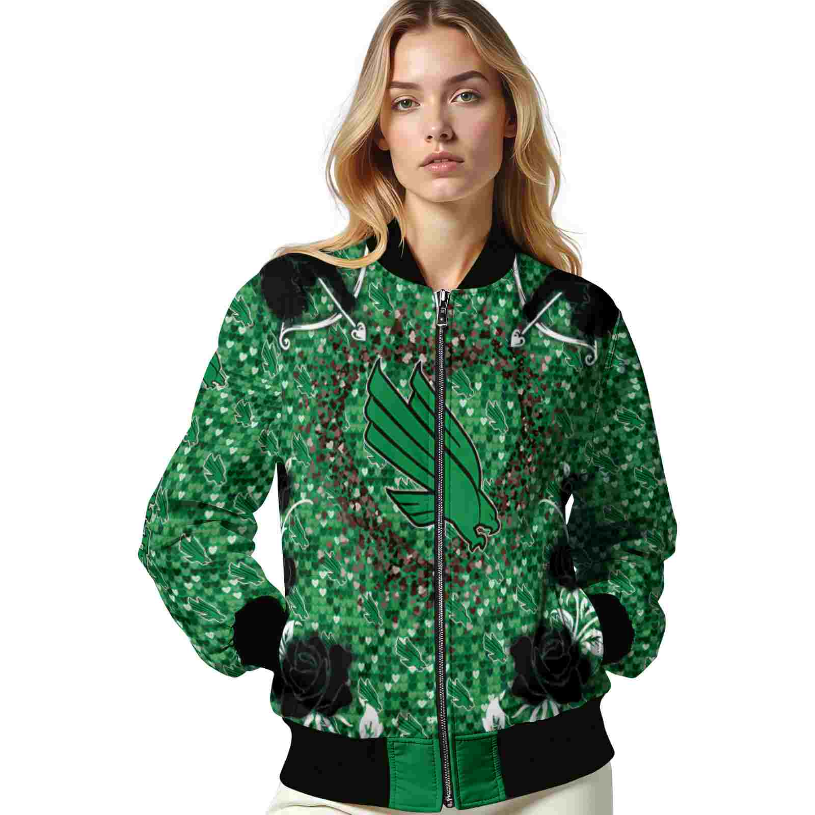 customized north texas mean green heart explosion green jacket latest model customized north texas mean green heart explosion green jacket latest model