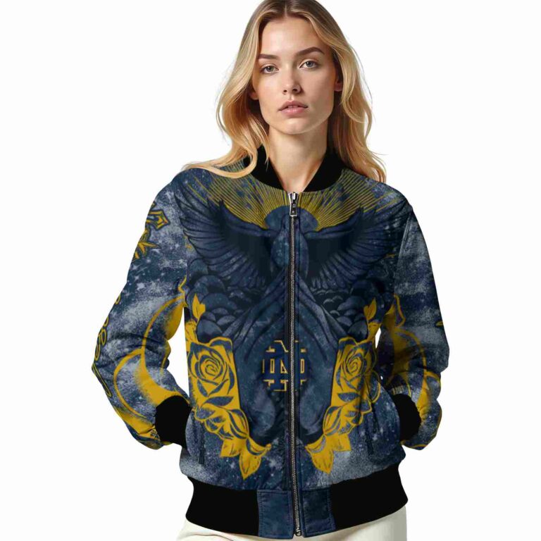 customized notre dame fighting irish praying hands navy jacket latest model