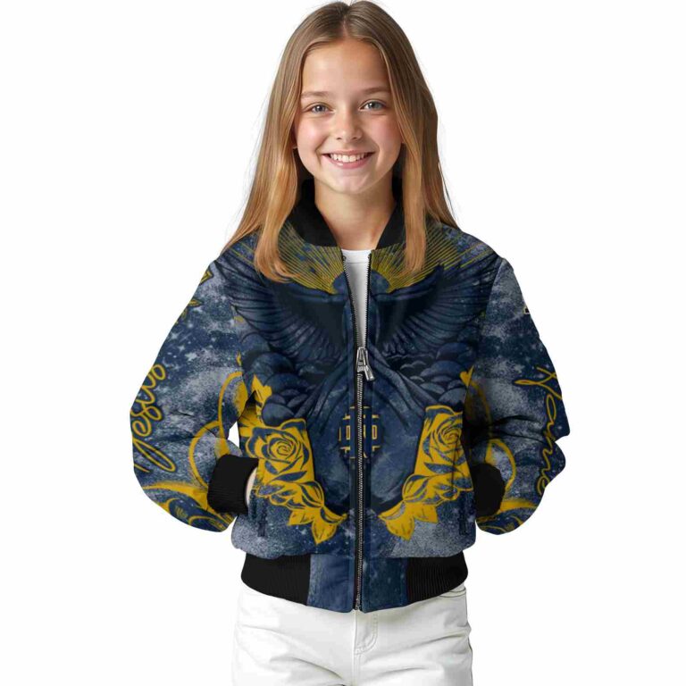 customized notre dame fighting irish praying hands navy jacket top rated