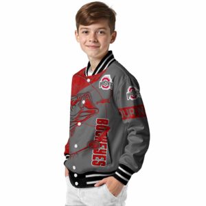 customized ohio state buckeyes fishing rod gray jacket trendy