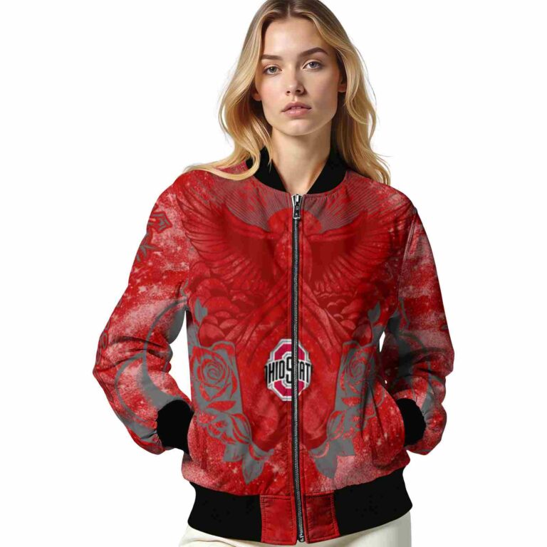customized ohio state buckeyes praying hands scarlet jacket latest model