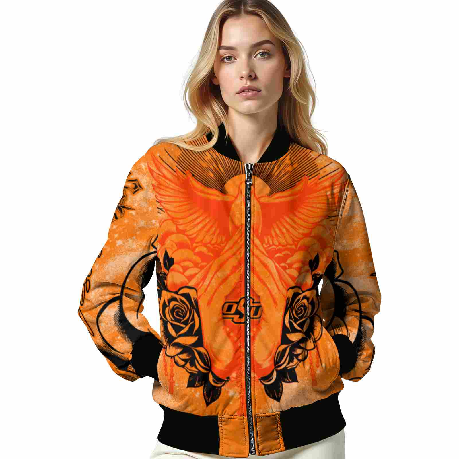 customized oklahoma state cowboys praying hands orange jacket latest model customized oklahoma state cowboys praying hands orange jacket latest model