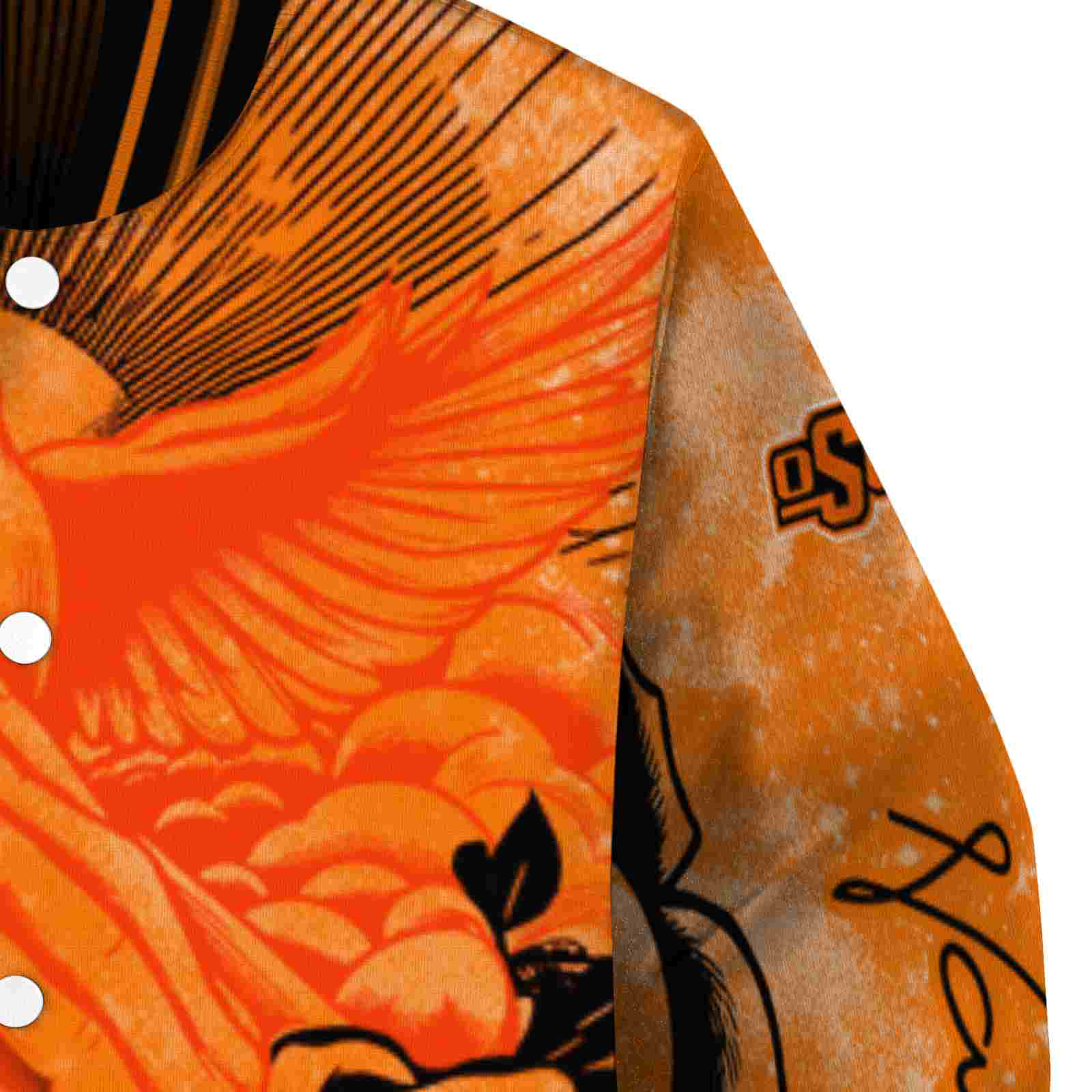 customized oklahoma state cowboys praying hands orange jacket premium grade customized oklahoma state cowboys praying hands orange jacket premium grade