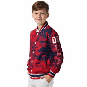 customized ole miss rebels fishing art red jacket trendy