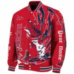 customized ole miss rebels fishing passion red white jacket best selling
