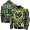 customized oregon ducks heart explosion green jacket fashion forward