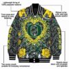 customized oregon ducks heart explosion green jacket new arrival