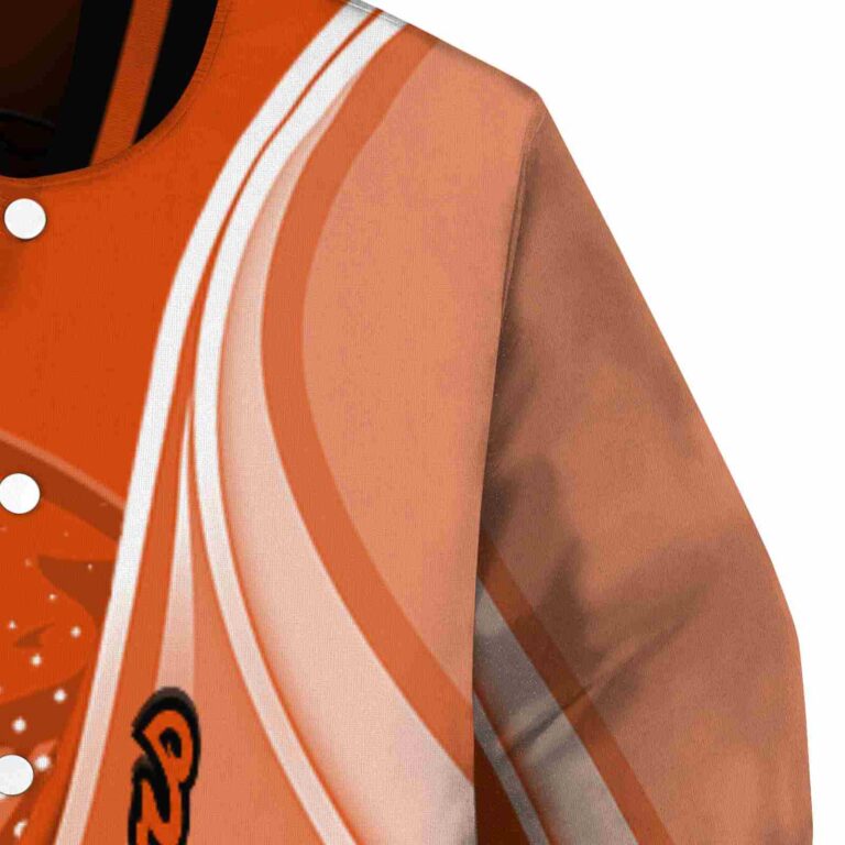 customized oregon state beavers wave patterns orange jacket premium grade