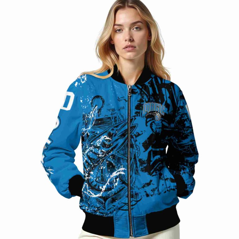 customized orlando magic fishing art blue jacket latest model