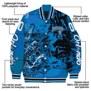 customized orlando magic fishing art blue jacket new arrival