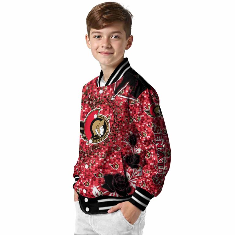 customized ottawa senators heart explosion red jacket trendy