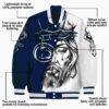 customized penn state nittany lions jesus tears blue white jacket new arrival