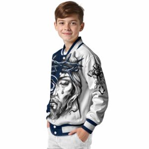 customized penn state nittany lions jesus tears blue white jacket trendy