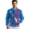 customized philadelphia 76ers fishing passion blue white jacket high quality