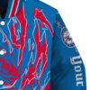 customized philadelphia 76ers fishing passion blue white jacket premium grade