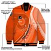 customized philadelphia flyers wave patterns orange jacket new arrival