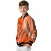 customized philadelphia flyers wave patterns orange jacket trendy