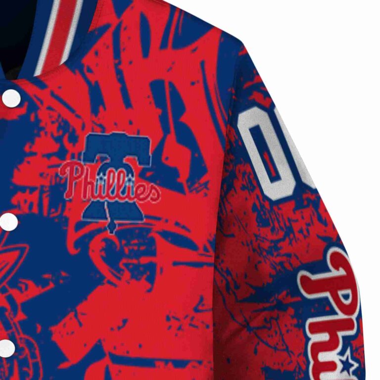 customized philadelphia phillies fishing art blue jacket premium grade