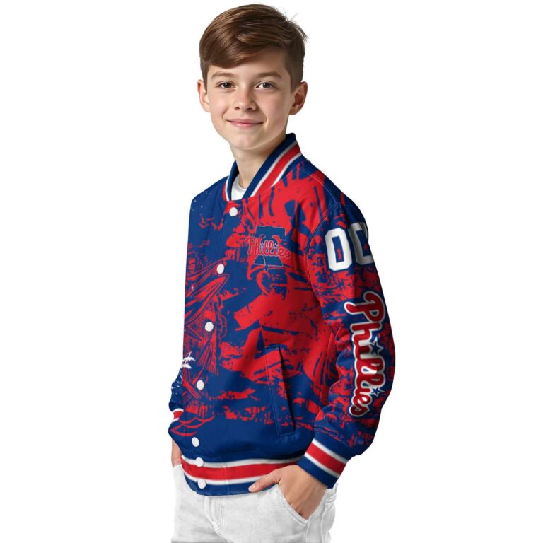 customized philadelphia phillies fishing art blue jacket trendy