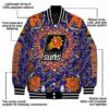 customized phoenix suns heart explosion purple jacket new arrival