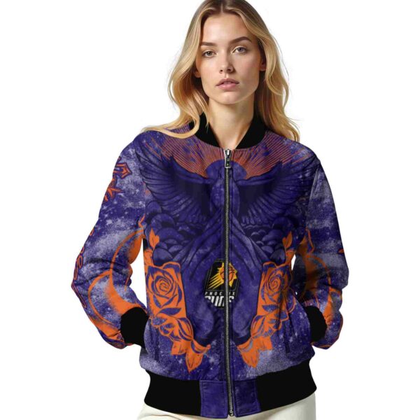 customized phoenix suns praying hands purple jacket latest model