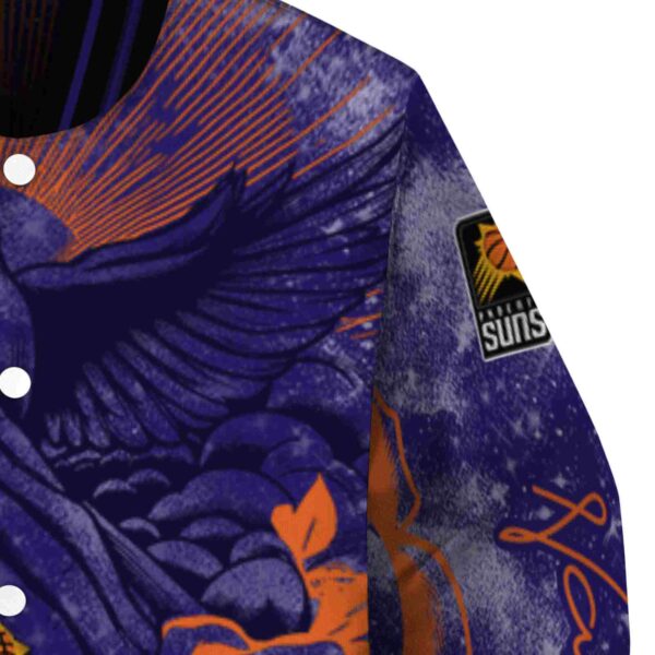 customized phoenix suns praying hands purple jacket premium grade