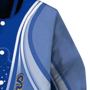 customized pittsburgh panthers wave patterns royal blue jacket premium grade