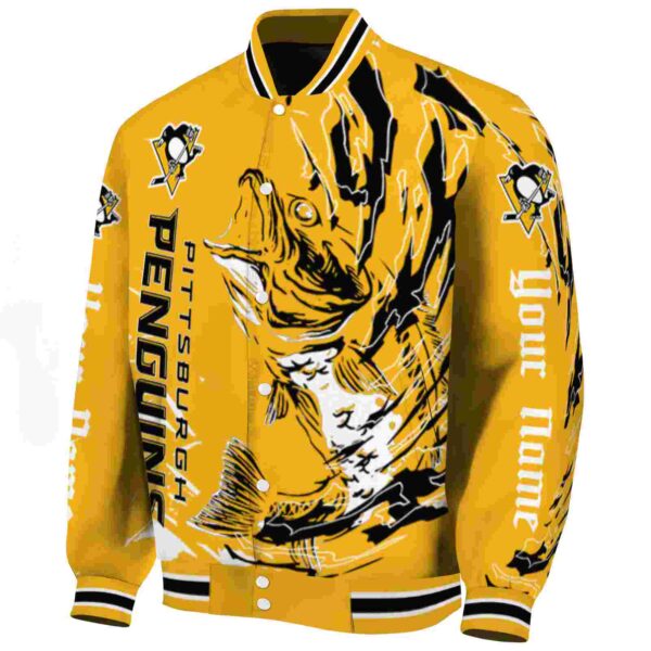 customized pittsburgh penguins fishing passion yellow white jacket best selling
