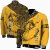 customized pittsburgh pirates fishing rod gold jacket fashion forward