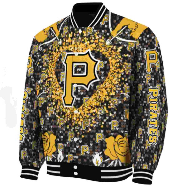 customized pittsburgh pirates heart explosion black jacket best selling