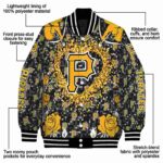 customized pittsburgh pirates heart explosion black jacket best selling
