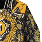 customized pittsburgh pirates heart explosion black jacket best selling