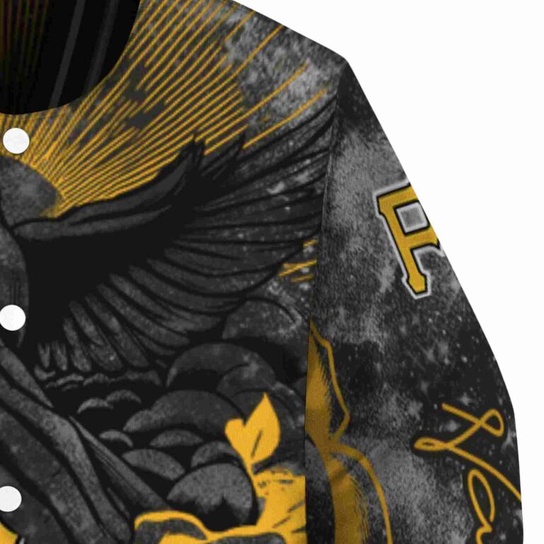 customized pittsburgh pirates praying hands black jacket premium grade