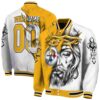 customized pittsburgh steelers jesus tears gold white jacket fashion forward
