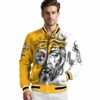 customized pittsburgh steelers jesus tears gold white jacket high quality