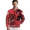 customized portland trail blazers fishing art red jacket high quality